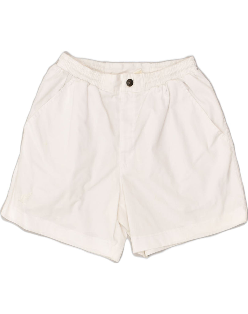 AUSTRALIAN L'ALPINA Mens Chino Shorts IT 52 XL W32 White Polyester | Vintage AUSTRALIAN L'ALPINA | Thrift | Second-Hand AUSTRALIAN L'ALPINA | Used Clothing | Messina Hembry 