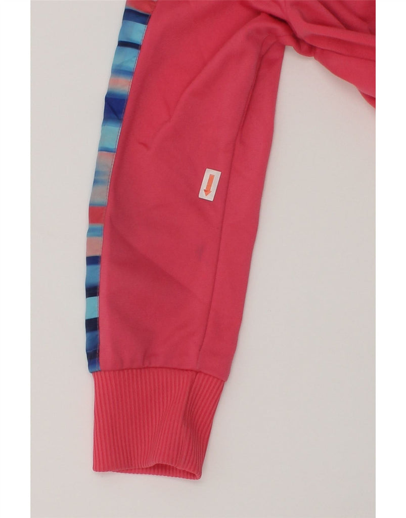 ADIDAS Girls Tracksuit Top Jacket 7-8 Years Pink Colourblock | Vintage Adidas | Thrift | Second-Hand Adidas | Used Clothing | Messina Hembry 