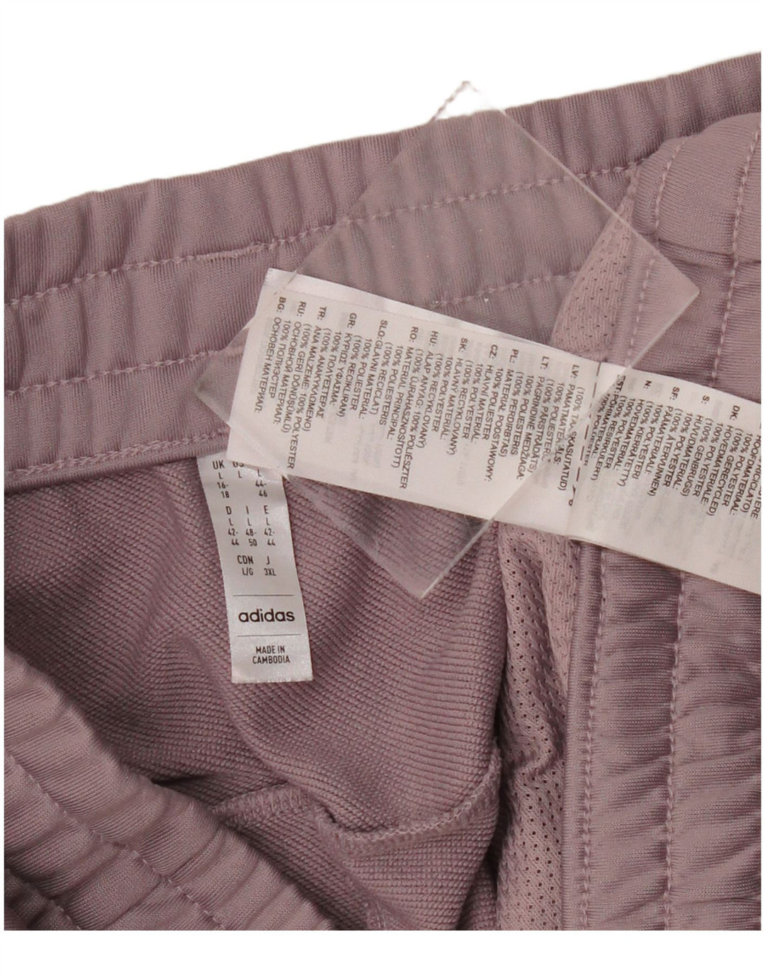 ADIDAS Womens Tracksuit Trousers Joggers UK 16/18 Large  Purple Polyester