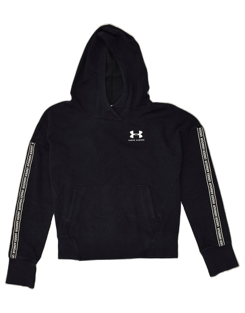 UNDER ARMOUR Boys Hoodie Jumper 13-14 Years Large Navy Blue | Vintage Under Armour | Thrift | Second-Hand Under Armour | Used Clothing | Messina Hembry 