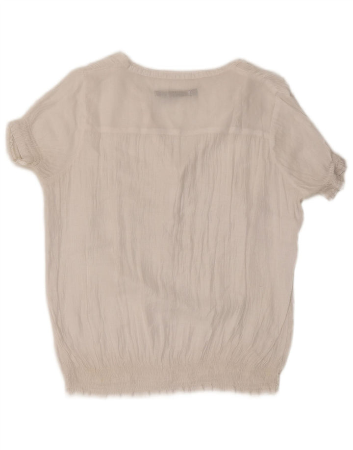 Zara Womens Blouse Top UK 16 Large White