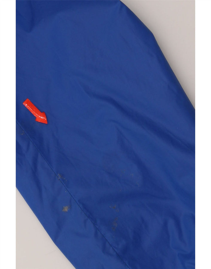 Carhartt Womens Hooded Rain Jacket UK 14 Medium Blue Colourblock Nylon