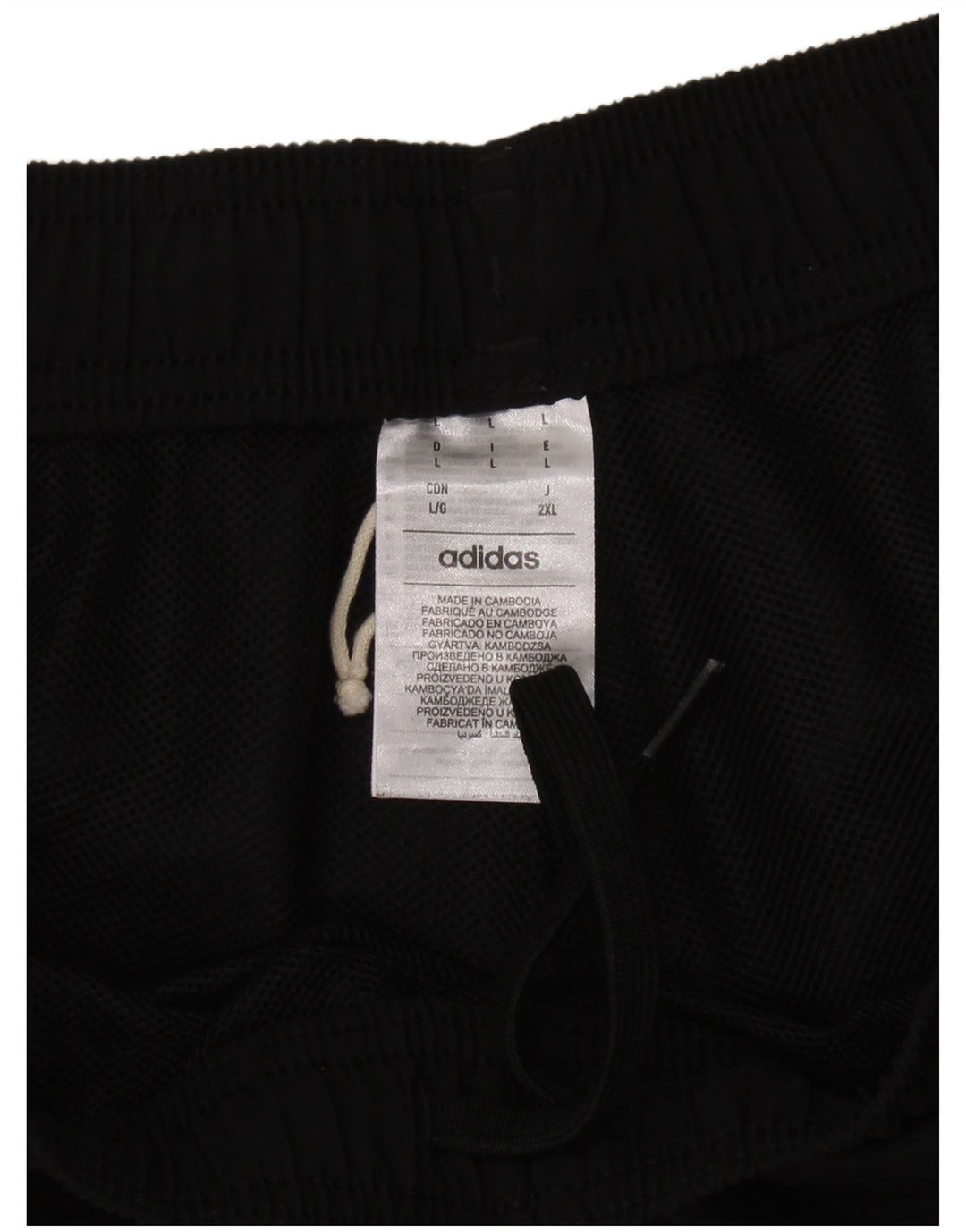 Adidas Mens Sport Shorts Large Black Polyester