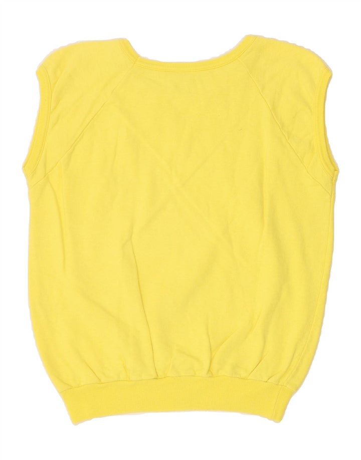 KAPPA Womens Vest Tank Top IT 44 Medium Yellow Vintage Kappa and Second-Hand Kappa from Messina Hembry 