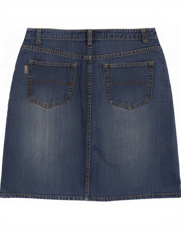 Esprit Womens Mini Denim Skirt EU 36 Small W26 Blue Cotton