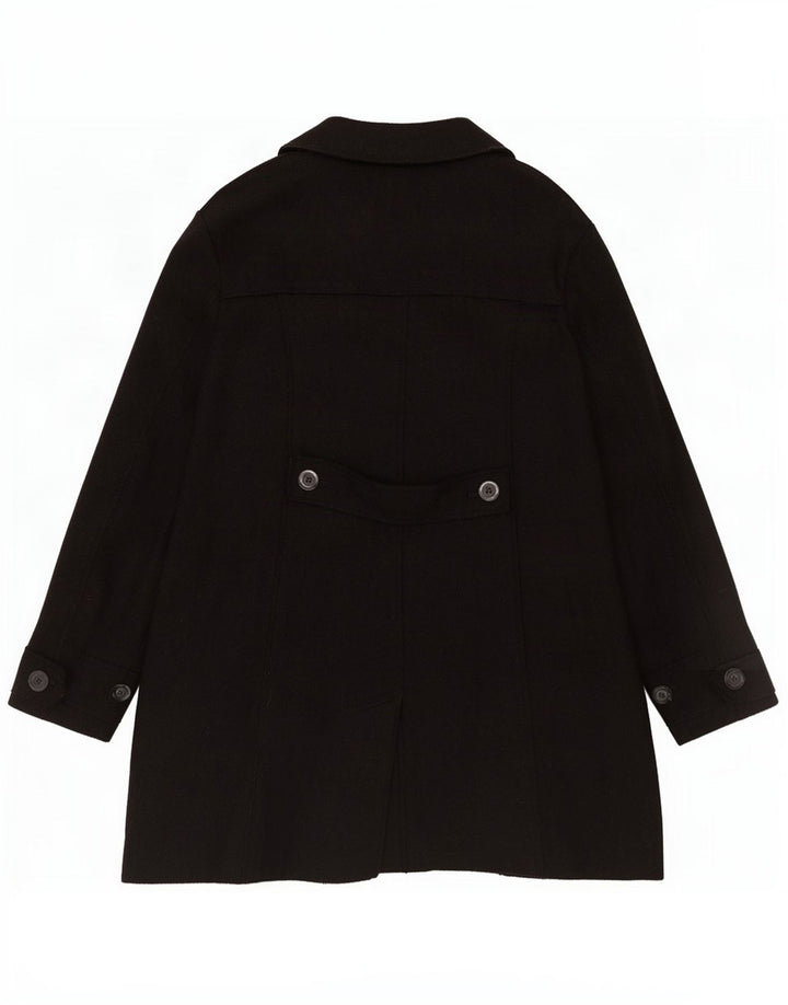 Marks & Spencer Womens Overcoat UK 22 2XL Black Viscose