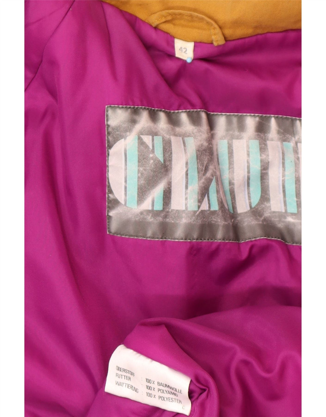 VINTAGE Womens Oversized Windbreaker Jacket IT 42 Medium Brown Cotton