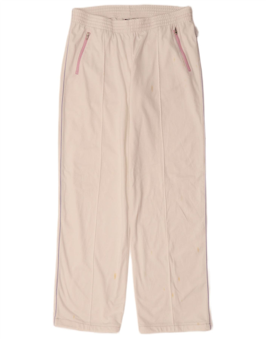 Champion Womens Tracksuit Trousers UK 14 Large White Polyester