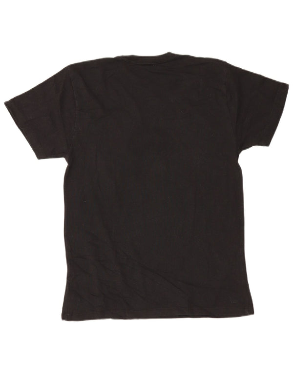 Hard Rock Cafe Mens Athens Graphic T-Shirt Top Medium Black Cotton