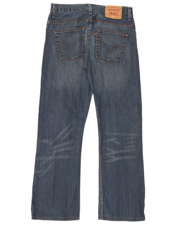 Levi's Mens 507 Bootcut Jeans W30 L30 Blue Cotton