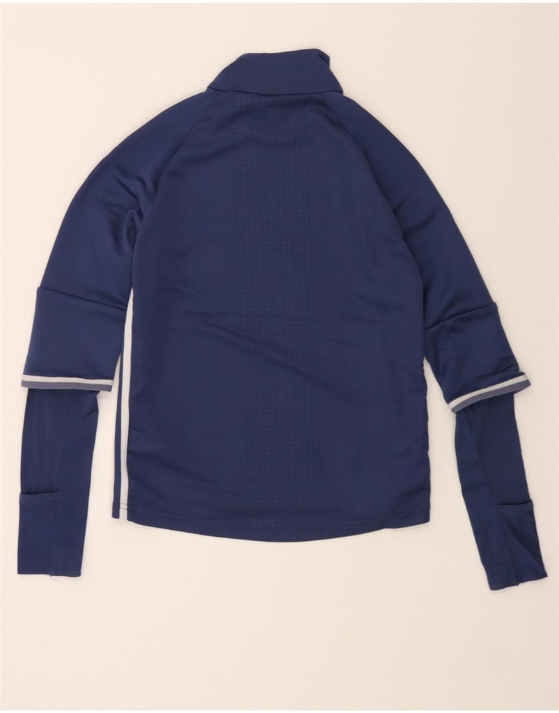 ADIDAS Boys Top Long Sleeve 12-13 Years Blue Polyester Vintage Adidas and Second-Hand Adidas from Messina Hembry 