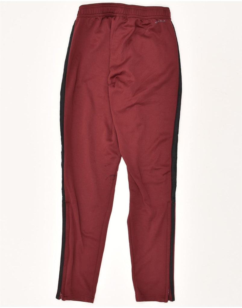 ADIDAS Mens Tracksuit Trousers Small Burgundy | Vintage Adidas | Thrift | Second-Hand Adidas | Used Clothing | Messina Hembry 