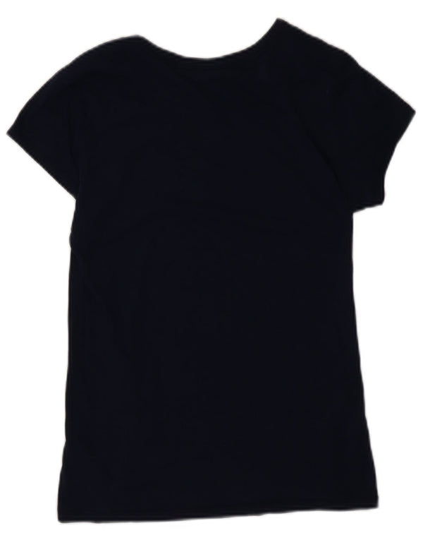 G-Star Womens T-Shirt Top UK 12 Medium Navy Blue Cotton