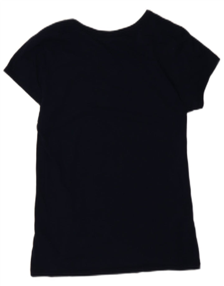 G-Star Womens T-Shirt Top UK 12 Medium Navy Blue Cotton