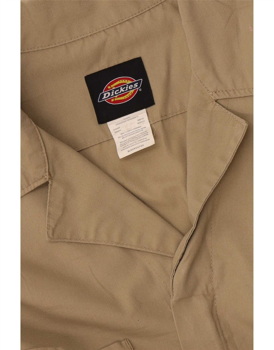 Dickies Mens Jumpsuit XL Beige Polyester