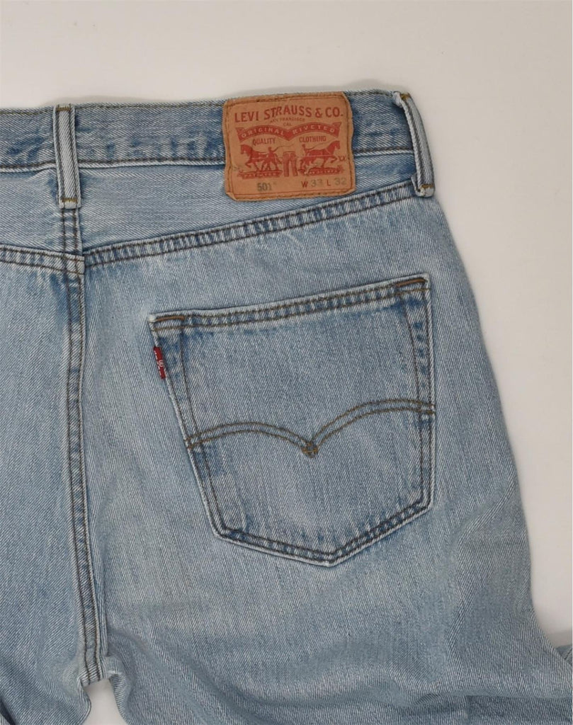 LEVI'S Mens Straight Jeans W33 L32  Blue Cotton | Vintage Levi's | Thrift | Second-Hand Levi's | Used Clothing | Messina Hembry 