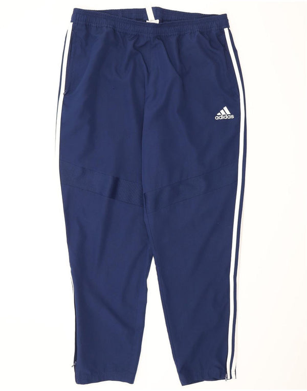 Adidas Mens Climalite Tracksuit Trousers XL Navy Blue Polyester