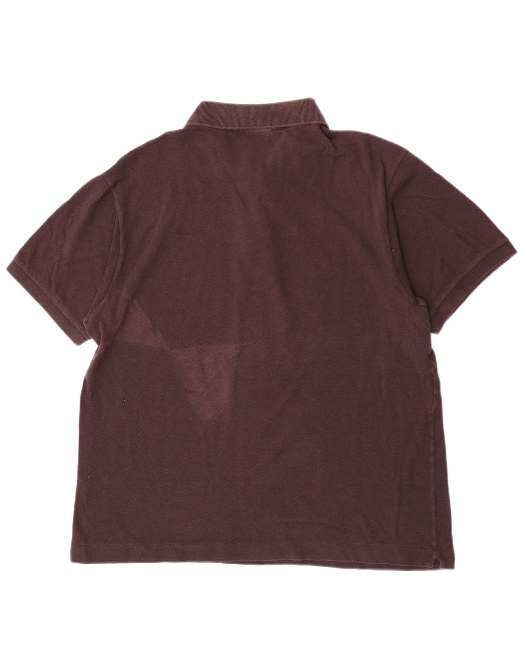 Lacoste Mens Polo Shirt Size 6 XL Brown Cotton