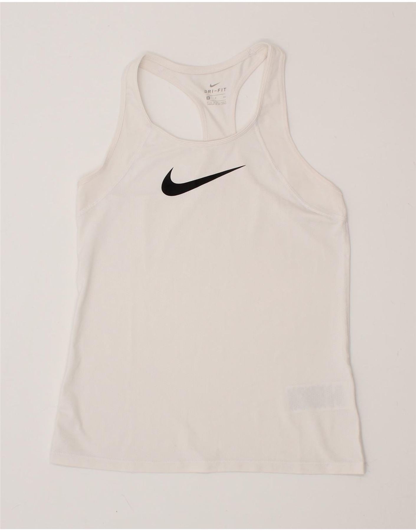 Nike white vest top womens best sale