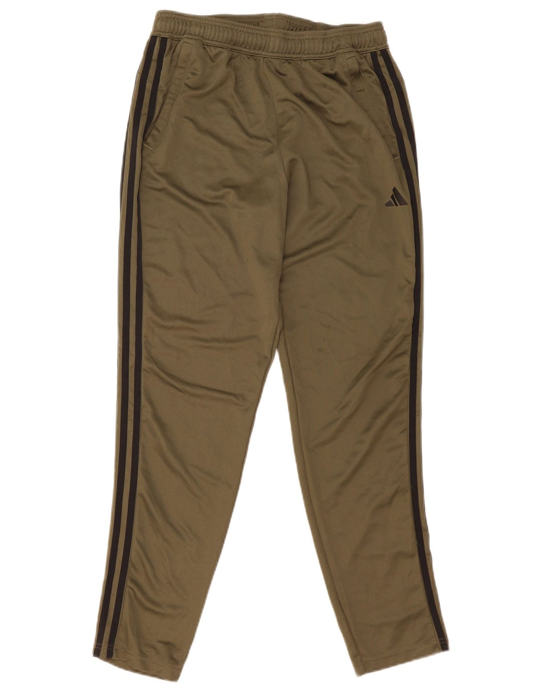 Adidas Mens Aeroready Tracksuit Trousers Medium Khaki Polyester