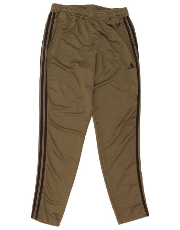 Adidas Mens Aeroready Tracksuit Trousers Medium Khaki Polyester