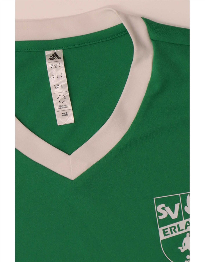 Adidas Mens Aeroready Graphic T-Shirt Top Medium Green Polyester