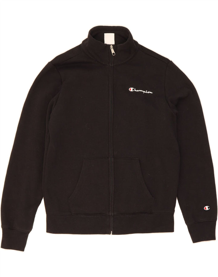 CHAMPION Womens Tracksuit Top Jacket UK 14 Medium Black Vintage Champion and Second-Hand Champion from Messina Hembry 