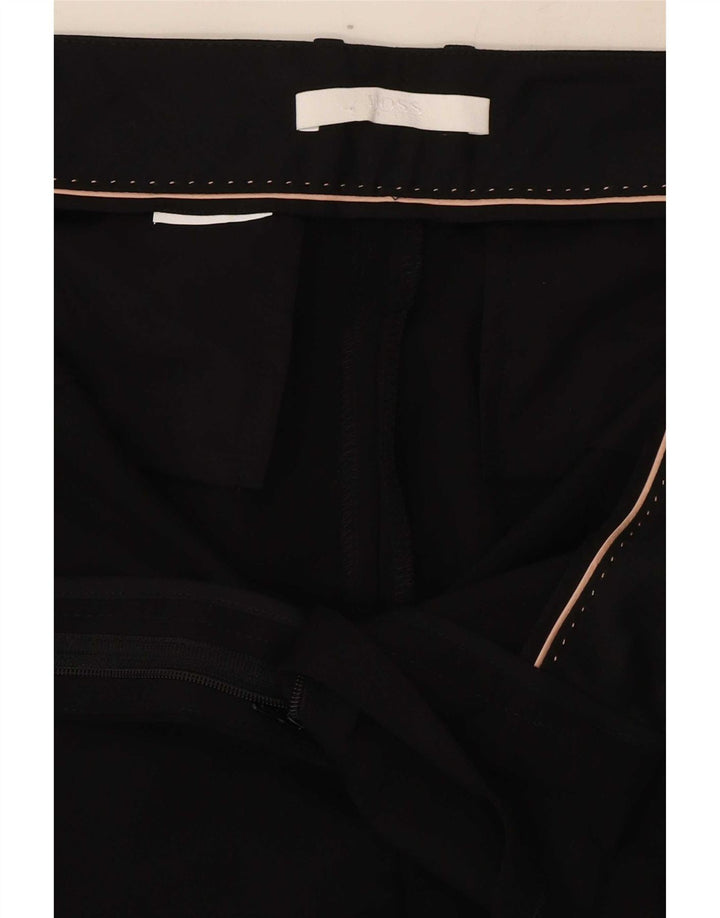 Hugo Boss Womens Straight Suit Trousers W34 L30 Black