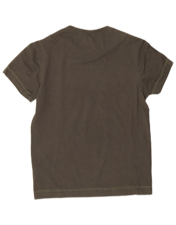 Calvin Klein Jeans Mens Graphic T-Shirt Top Small Khaki Cotton