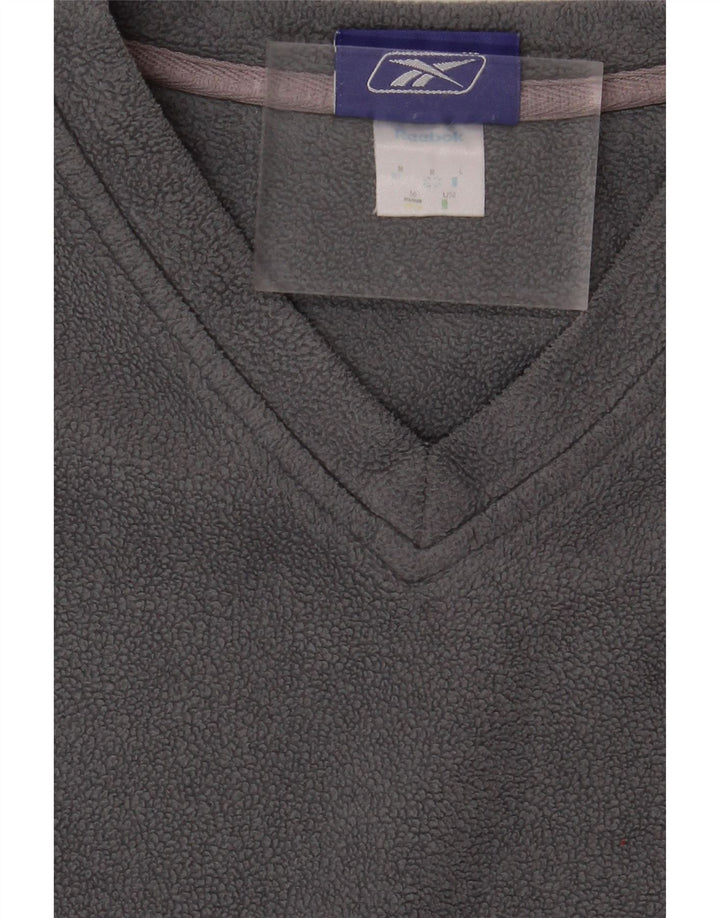 REEBOK Mens Fleece Jumper Medium Grey
