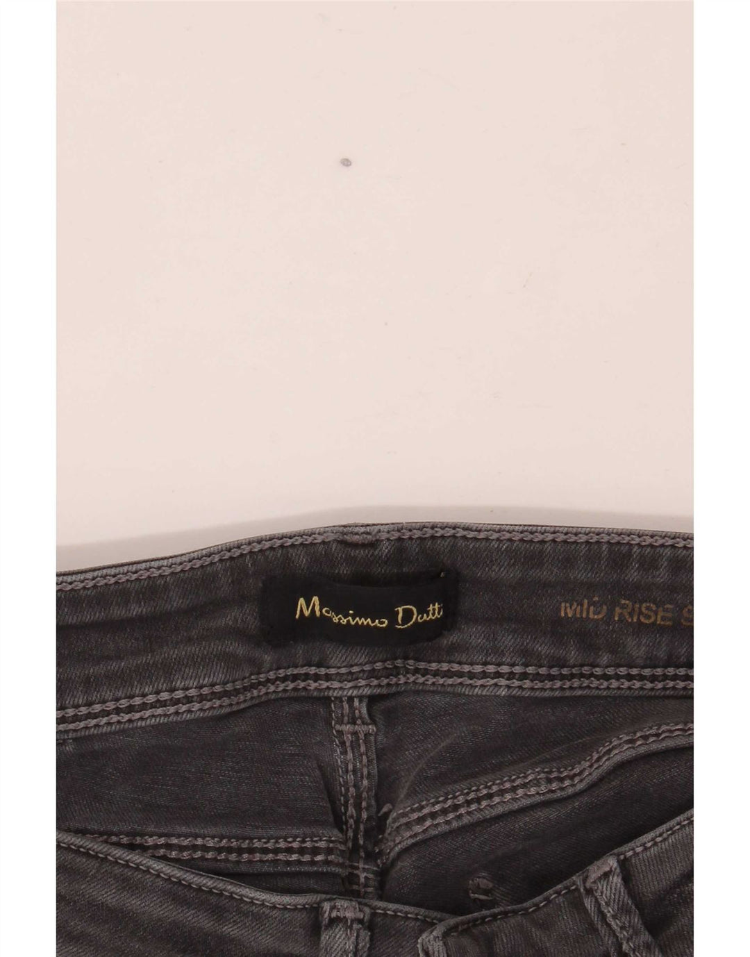 Massimo Dutti Womens Mid Rise Skinny Jeans W24 L30 Grey