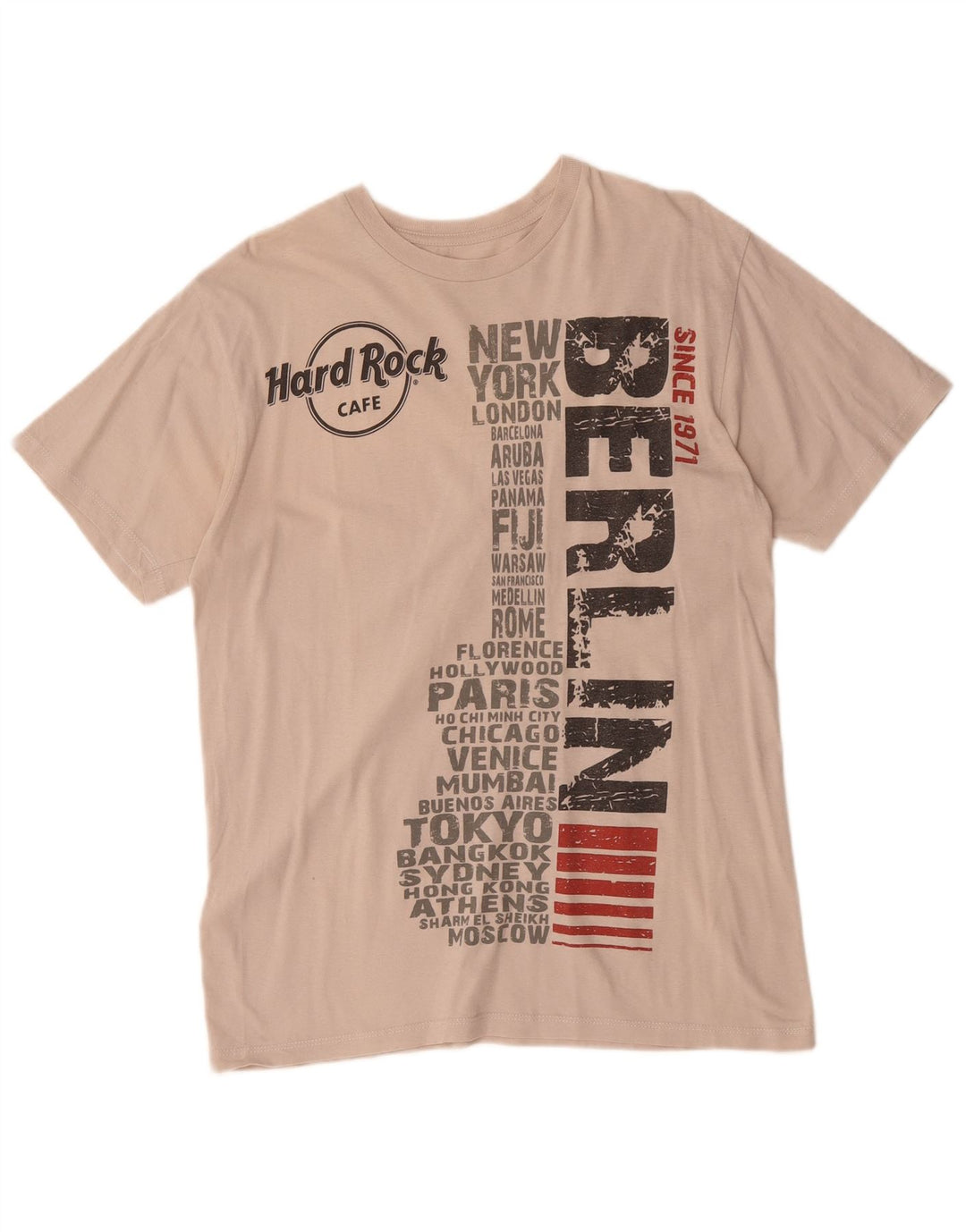 Hard Rock Cafe Boys Berlin Graphic T-Shirt Top 15-16 Years Medium White