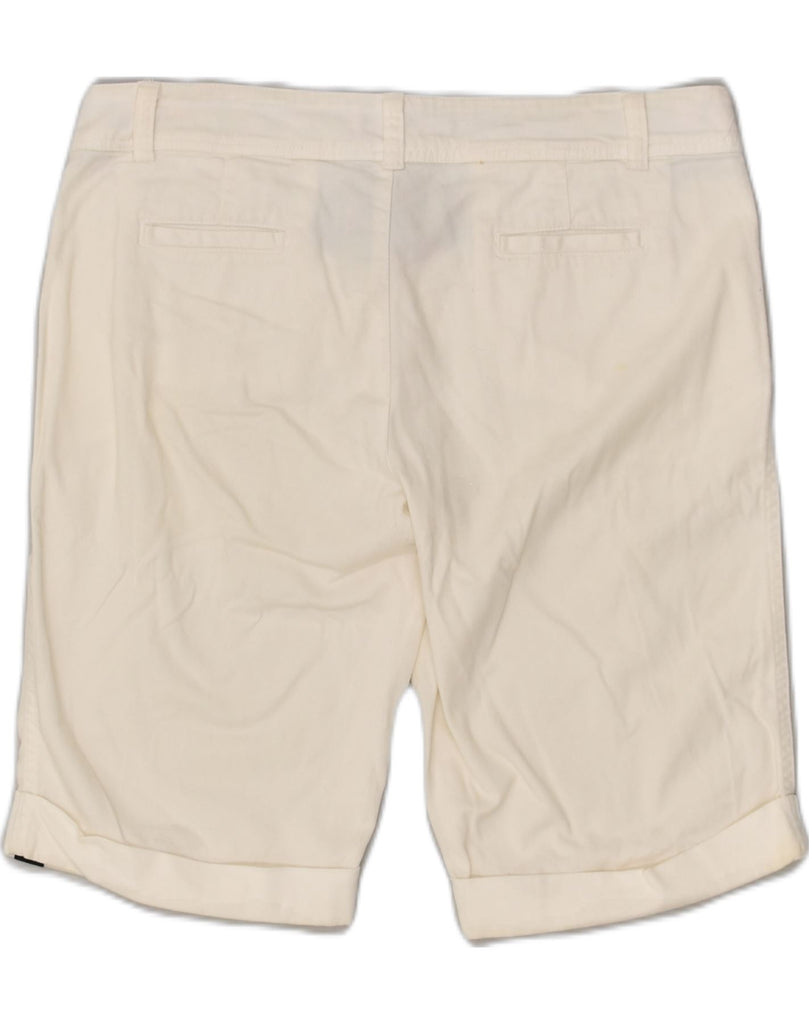 CONVERSE Womens Chino Shorts UK 14 Medium W32 White Cotton | Vintage Converse | Thrift | Second-Hand Converse | Used Clothing | Messina Hembry 