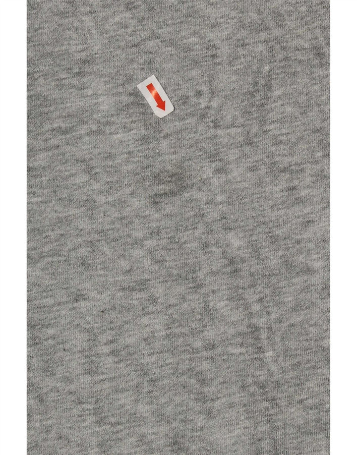 Gap Womens Graphic Sweatshirt Jumper UK 16 Large Grey Flecked Cotton