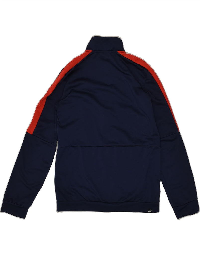 PUMA Boys Graphic Tracksuit Top Jacket 13-14 Years Navy Blue | Vintage Puma | Thrift | Second-Hand Puma | Used Clothing | Messina Hembry 