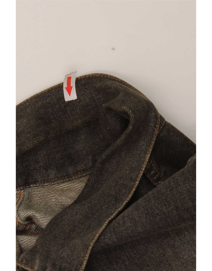 S.Oliver Womens Oversized Denim Jacket UK 10 Small Grey Cotton