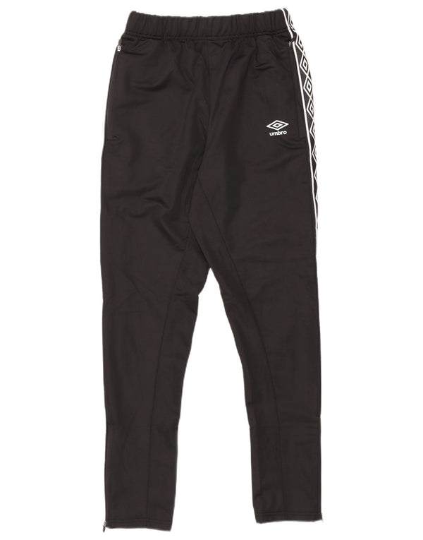 UMBRO Mens Graphic Tracksuit Trousers Small  Black Polyester