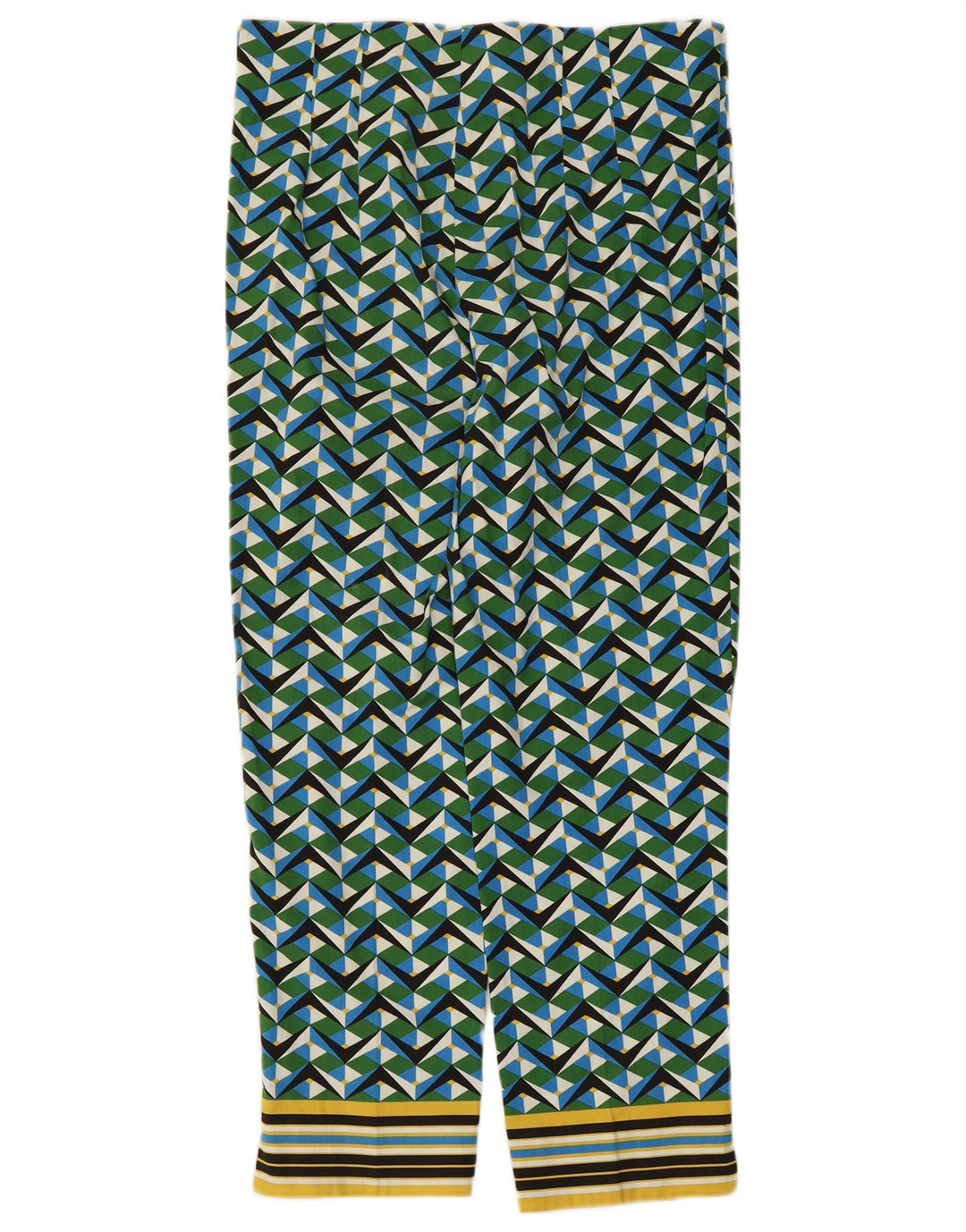 Zara Womens High Waist Cropped Trousers EU 40 Medium W30 L25 Multicoloured