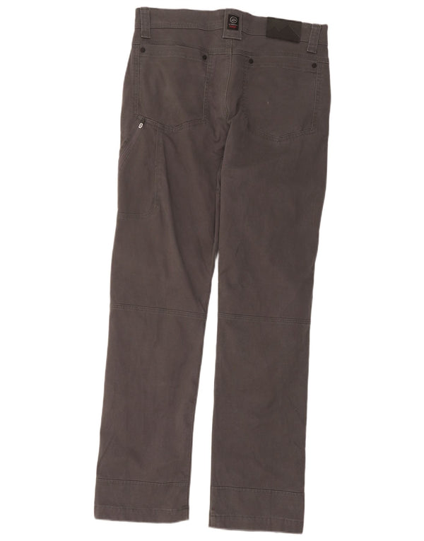 Wrangler Mens Straight Cargo Trousers W34 L32 Grey Cotton
