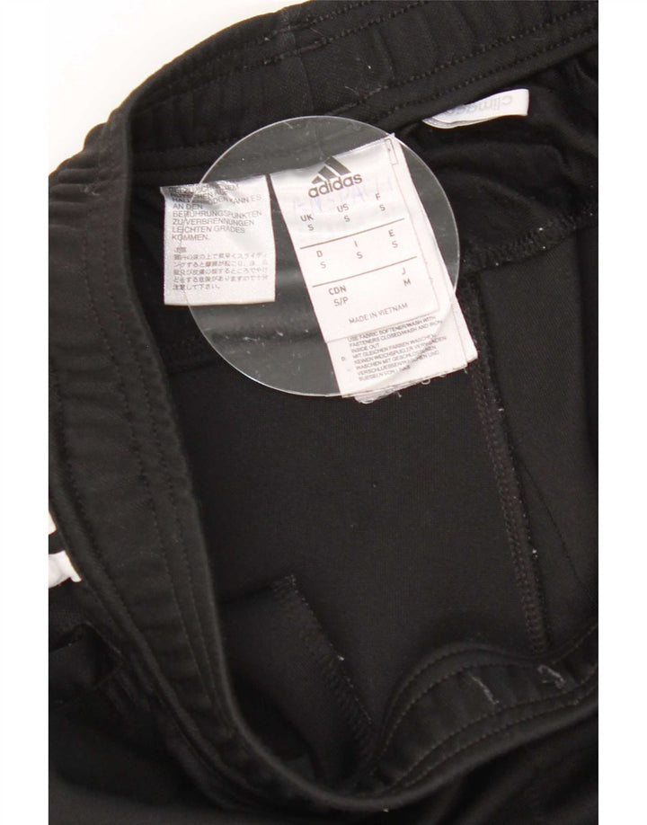 Adidas Womens Climalite Tracksuit Trousers UK 10 Small Black Polyester