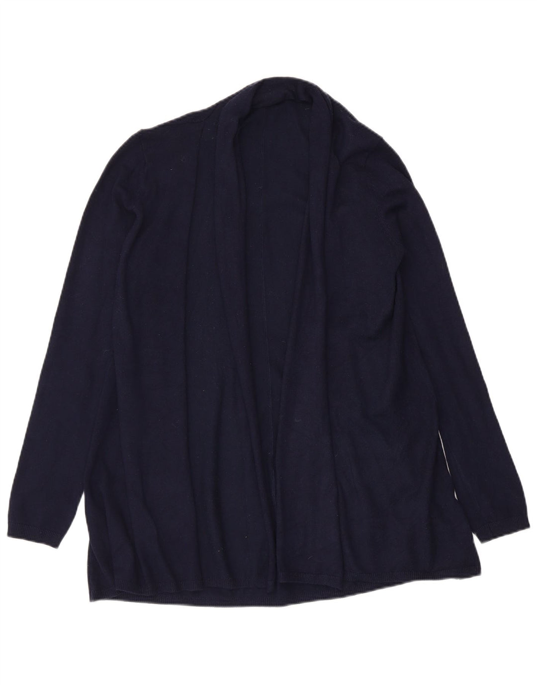 Zara Womens Open Cardigan Sweater UK 12 Medium Navy Blue