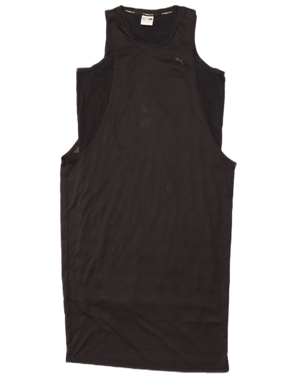 Puma Womens Sleeveless T-Shirt Dress UK 10 Small  Black Polyester