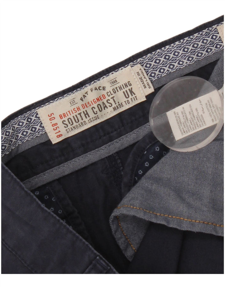 Fat Face Mens Chino Shorts  W32 Medium Navy Blue Cotton