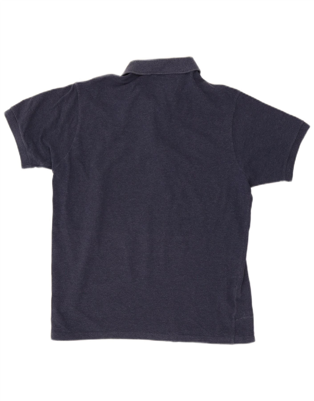 Lacoste Mens Polo Shirt Size 4 Medium Navy Blue Cotton