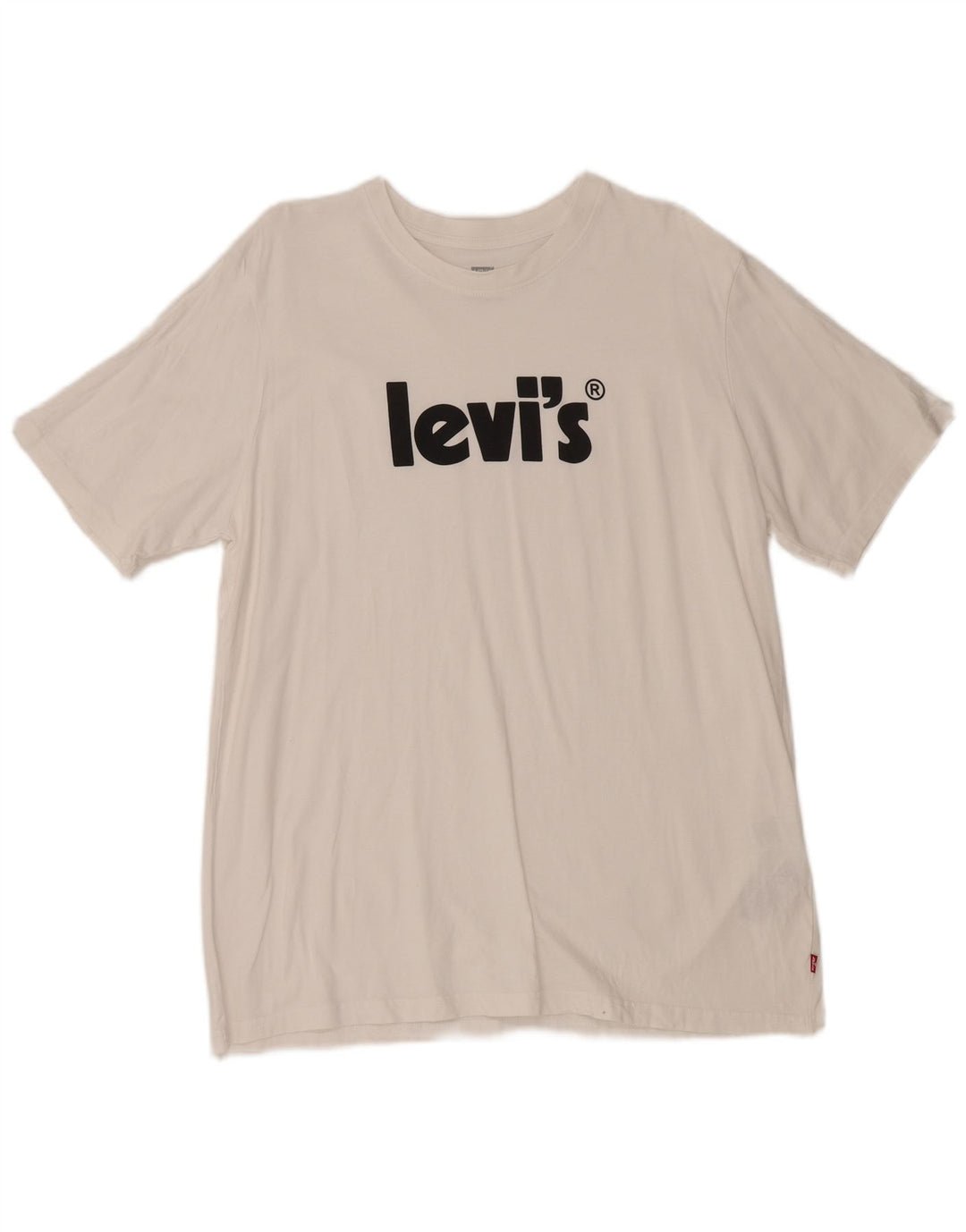 Levi's Mens Relaxed Fit Graphic T-Shirt Top Large White Cotton