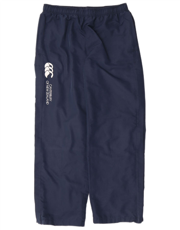 CANTERBURY Boys Tracksuit Trousers 13-14 Years  Navy Blue Polyester