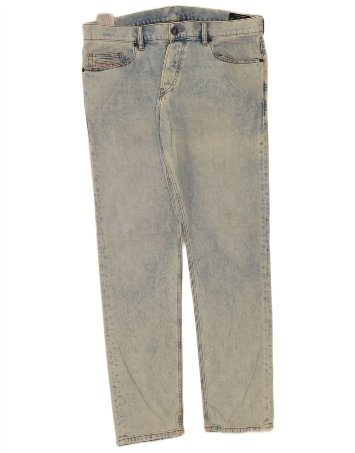 Diesel Mens D-Luster Stretch Slim Jeans W36 L32 Blue Cotton