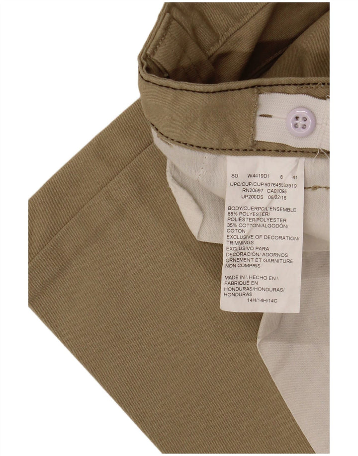 Dickies Boys Straight Cargo Trousers 13-14 Years W30 L25 Beige Polyester