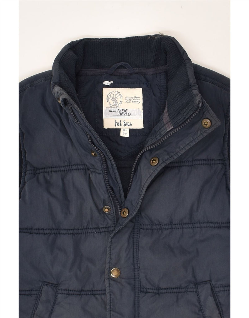 FAT FACE Boys Padded Gilet 8-9 Years Navy Blue Cotton | Vintage Fat Face | Thrift | Second-Hand Fat Face | Used Clothing | Messina Hembry 