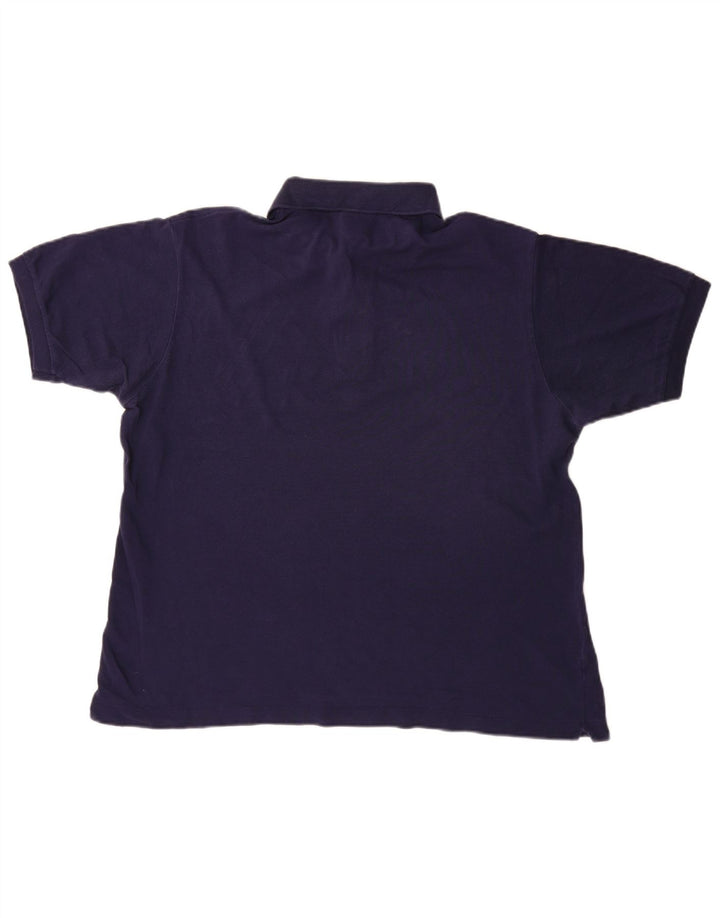Lacoste Mens Polo Shirt Size 5 Large Navy Blue Cotton